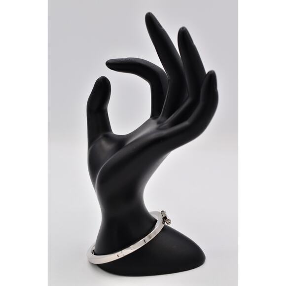 Coach Bangle Bracelet Shooting Star Silver Tone Rhinestone Crystal Signed Bin8 - Picture 7 of 12